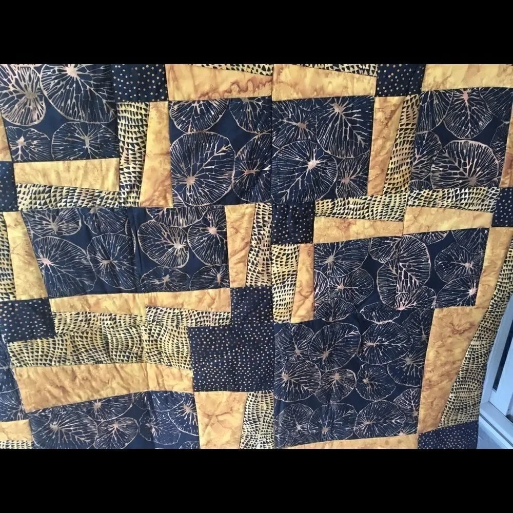 Handmade Lap Quilt. 52” X 52”